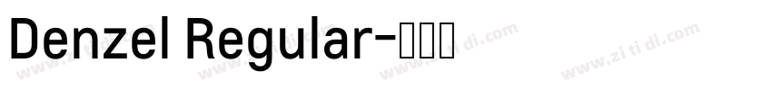 Denzel Regular字体转换
